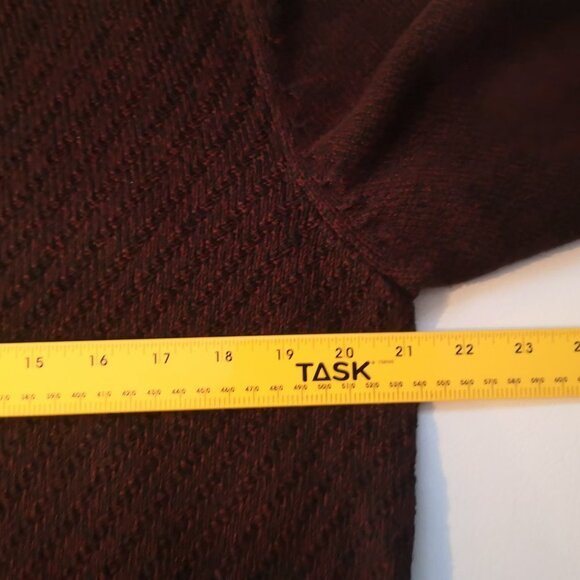 Calvin Klein Men's 1/4 Zip Regular Fit Burgundy Sweater - Picture 4 of 9
